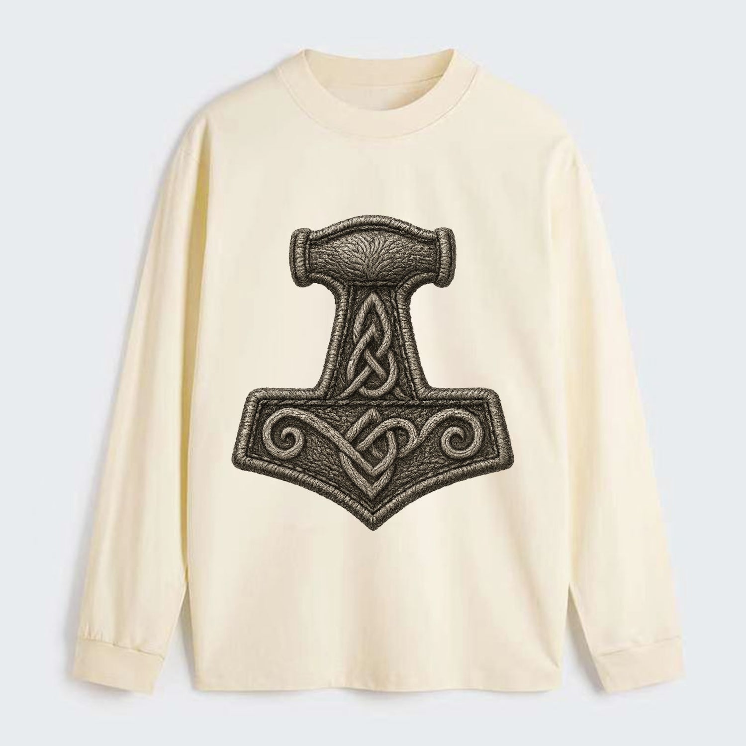 Mjolnir  - Classic Long Sleeve Shirt - Beige