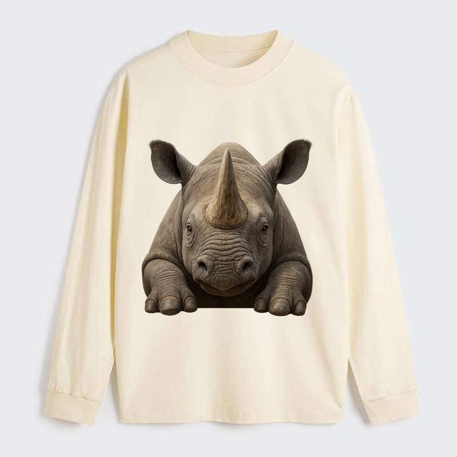 Rhinoceros  - Classic Long Sleeve Shirt - Beige