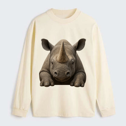 Rhinoceros  - Classic Long Sleeve Shirt - Beige