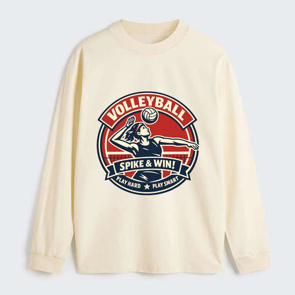 Dynamic Spike Emblem - Classic Long Sleeve Shirt - Beige