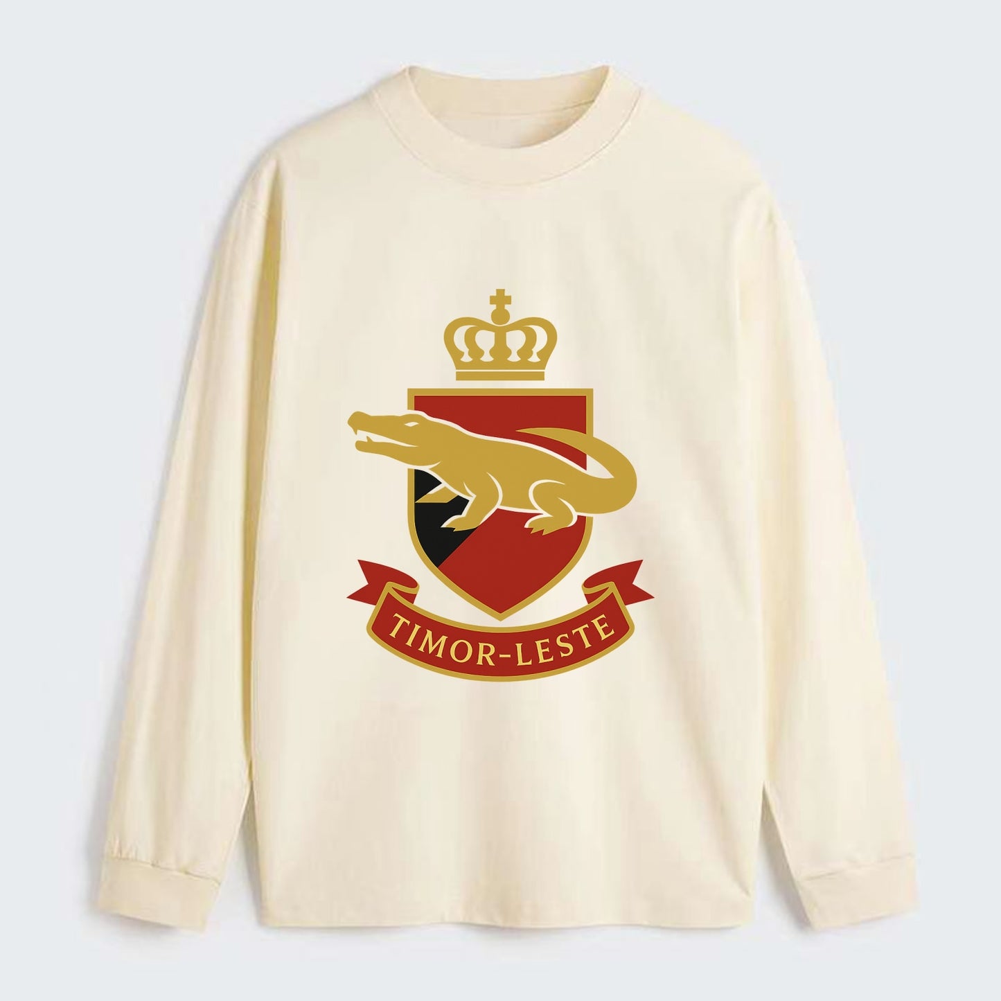 Timor-Leste Royal Logo  - Classic Long Sleeve Shirt - Beige