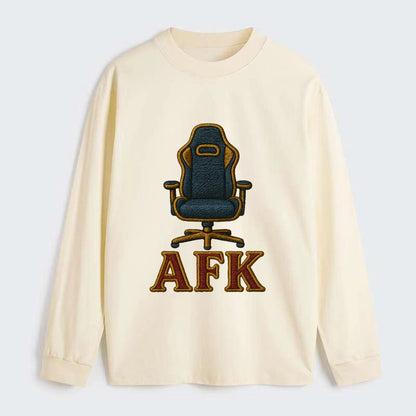 AFK   - Classic Long Sleeve Shirt - Beige