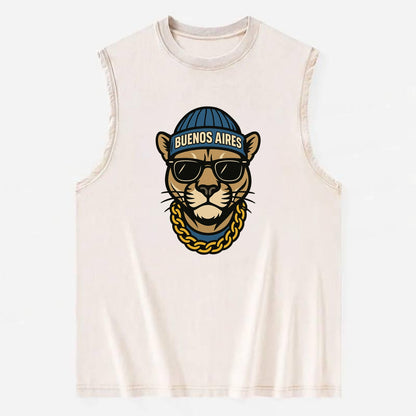 Buenos Aires Puma - Vintage Washed Tank - Beige