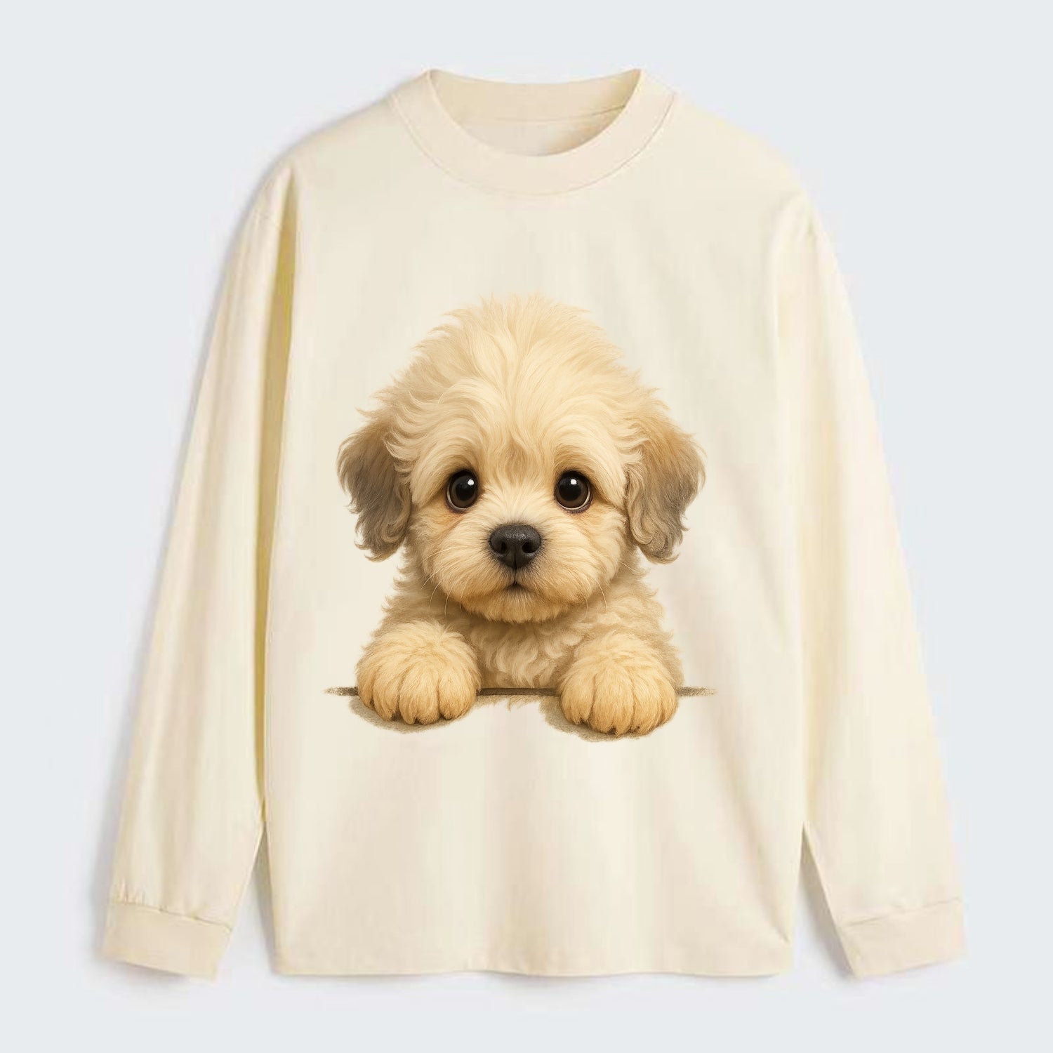 Dandie Dinmont Terrier  - Classic Long S - Classic Long Sleeve Shirt - Beige