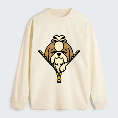 Shih Tzu - Classic Long Sleeve Shirt - Beige