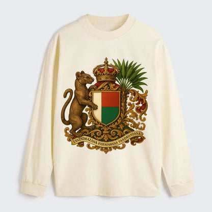 Madagascar Fossa Hunter  - Classic Long - Classic Long Sleeve Shirt - Beige