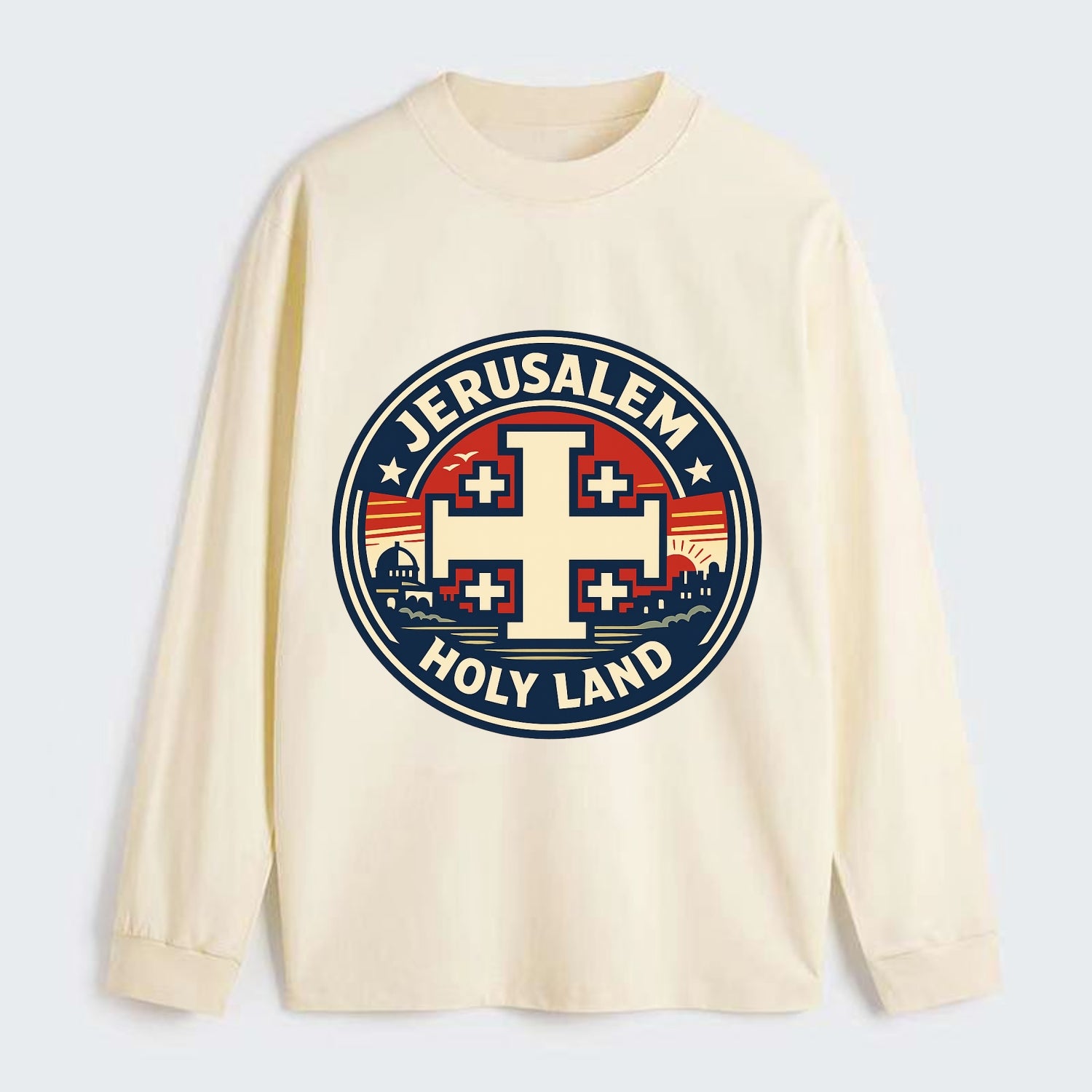 Heritage of the Cross - Classic Long Sleeve Shirt - Beige