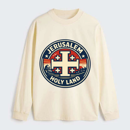 Heritage of the Cross - Classic Long Sleeve Shirt - Beige