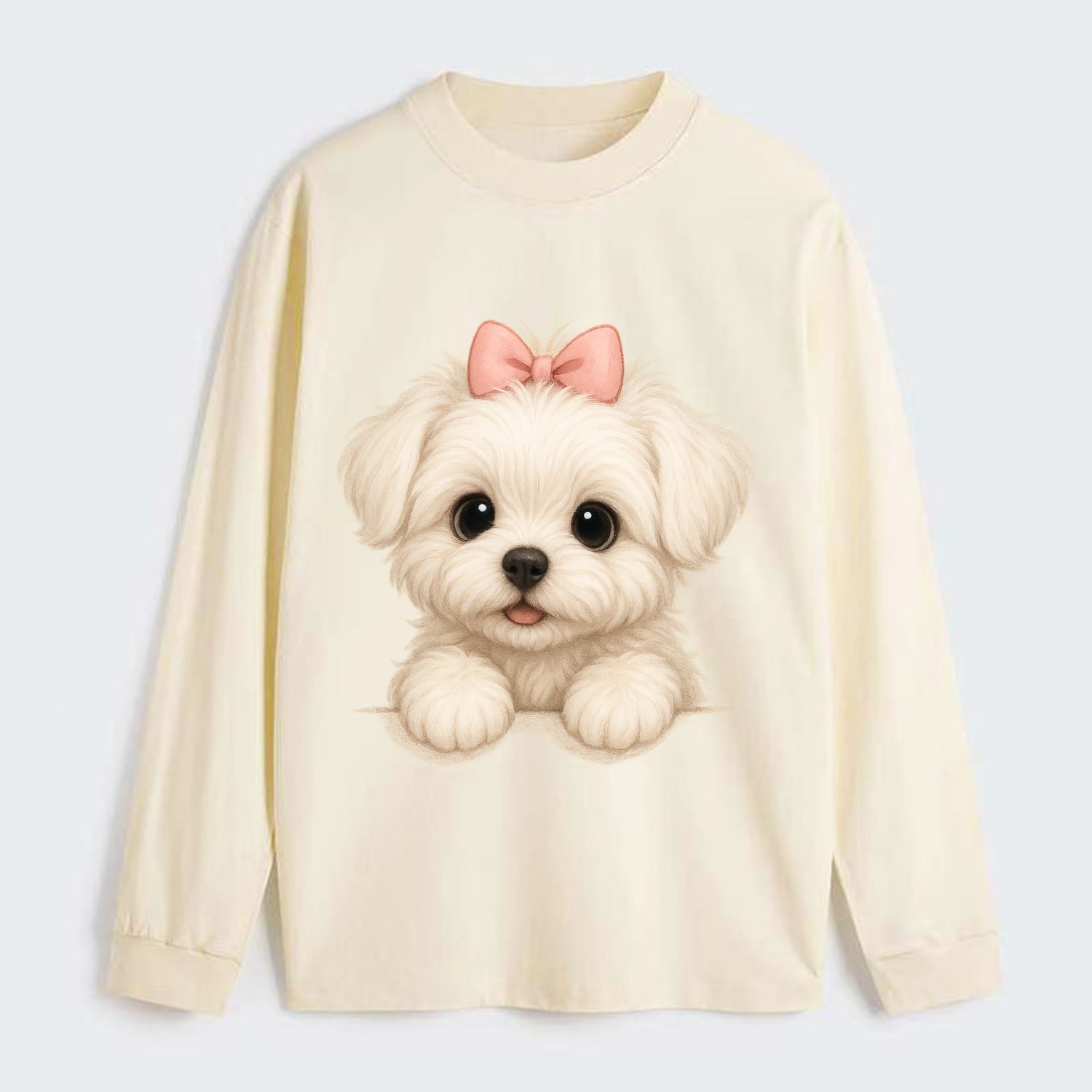 Maltese  - Classic Long Sleeve Shirt - Beige