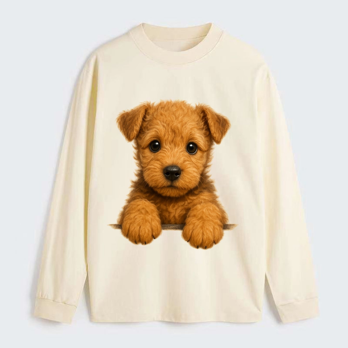 Lakeland Terrier  - Classic Long Sleeve Shirt - Beige