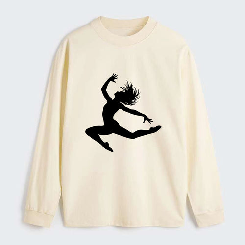Contemporary dancer leap mid-air - Classic Long Sleeve Shirt