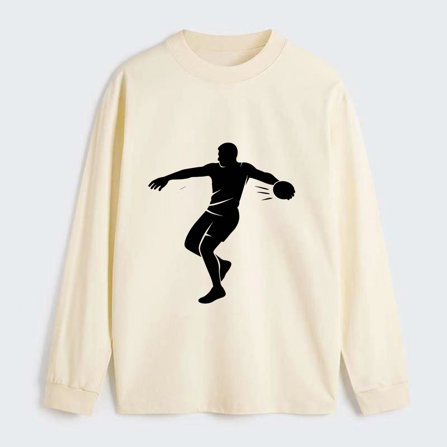 Discus thrower spinning release - Classic Long Sleeve Shirt - Beige