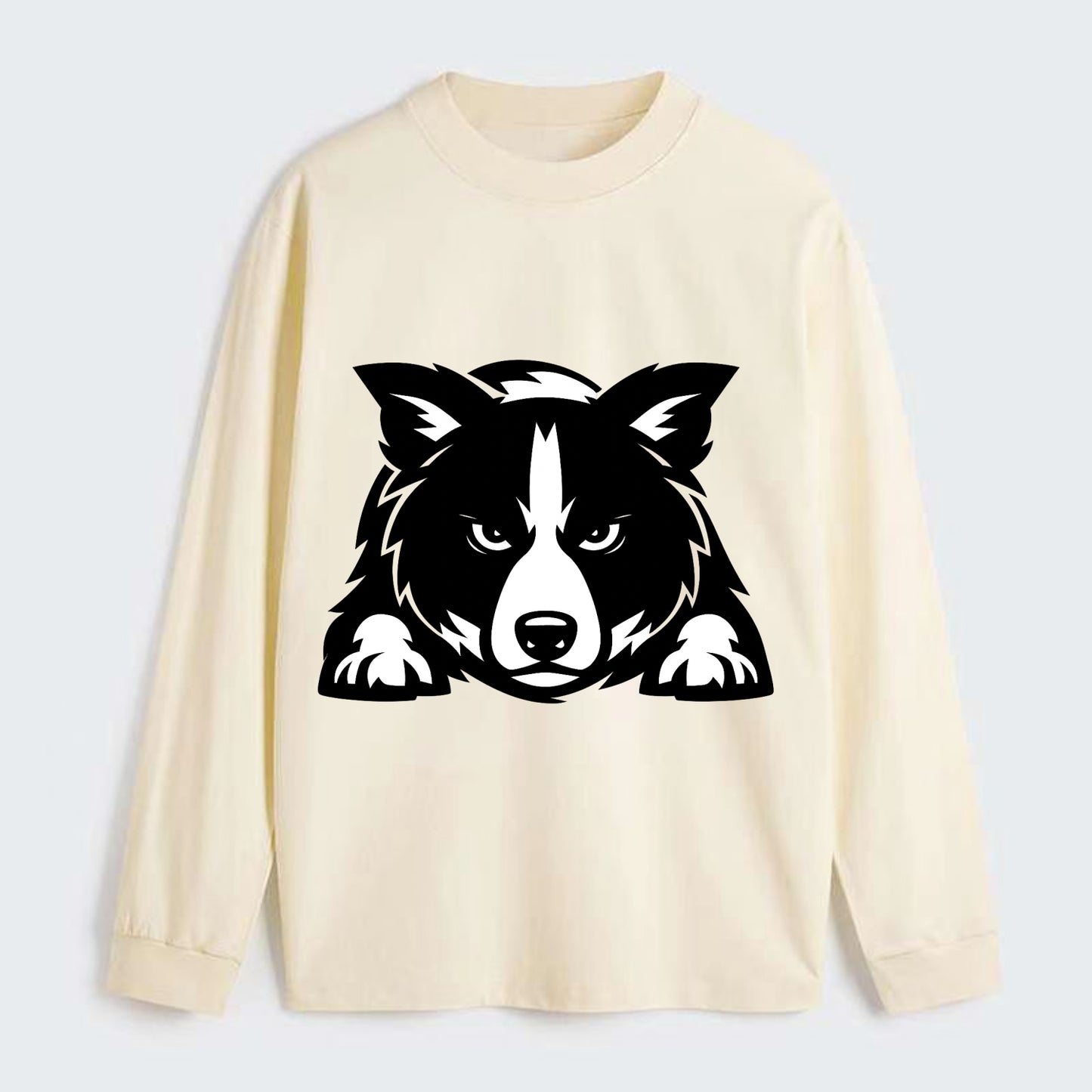 Focused Loyalty - Classic Long Sleeve Shirt - Beige