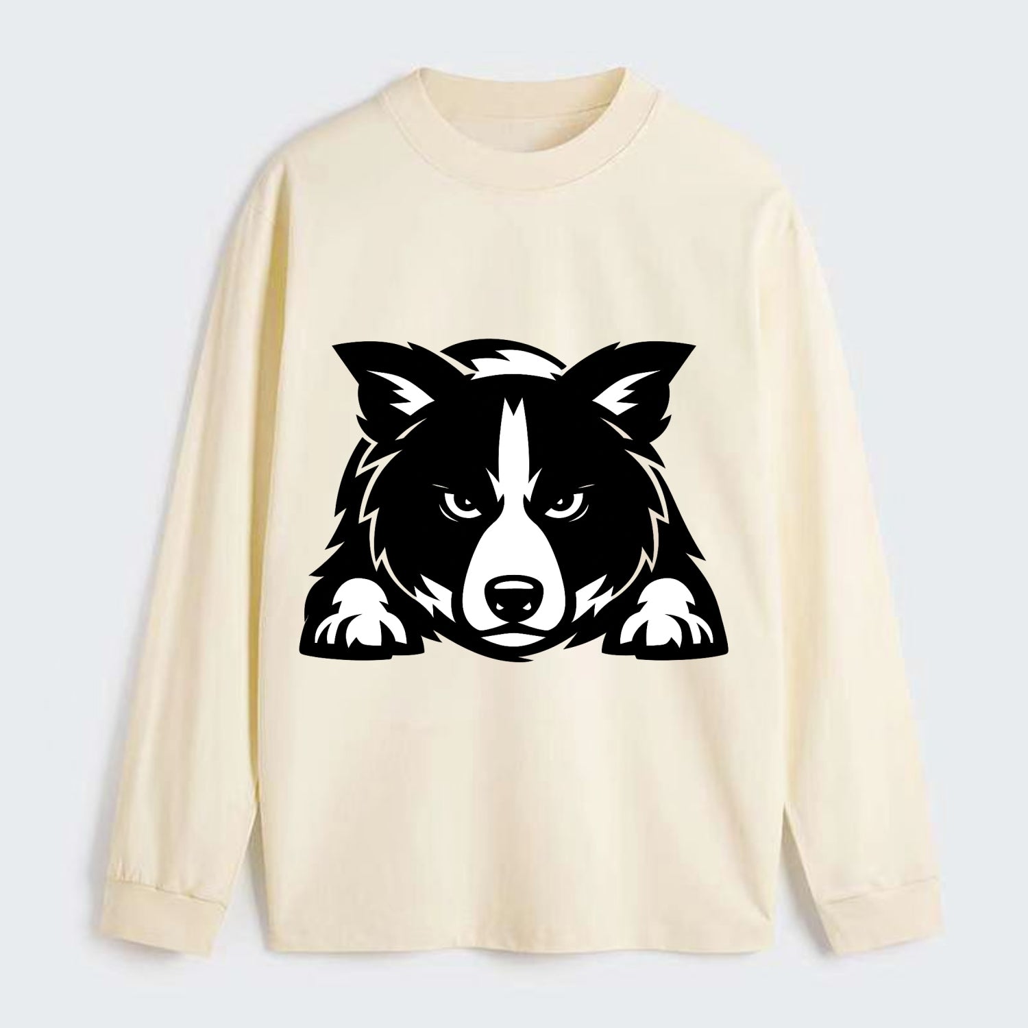 Focused Loyalty - Classic Long Sleeve Shirt - Beige