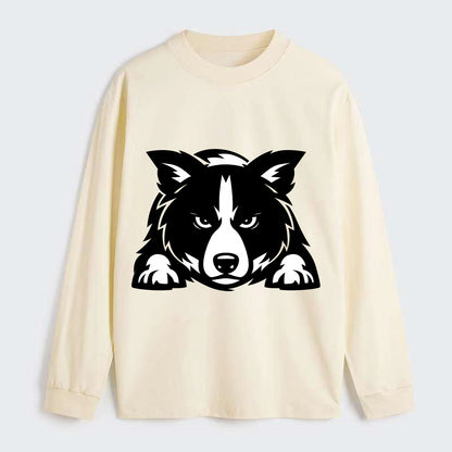 Focused Loyalty - Classic Long Sleeve Shirt - Beige