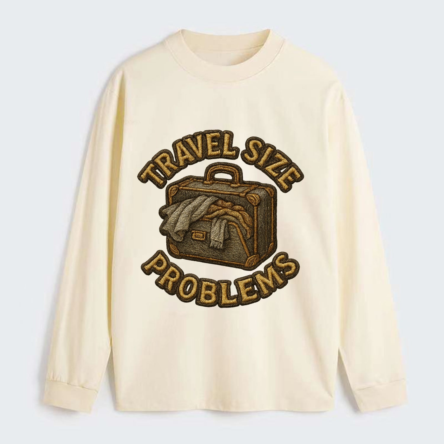 Travel Size Problems  - Classic Long Sleeve Shirt - Beige
