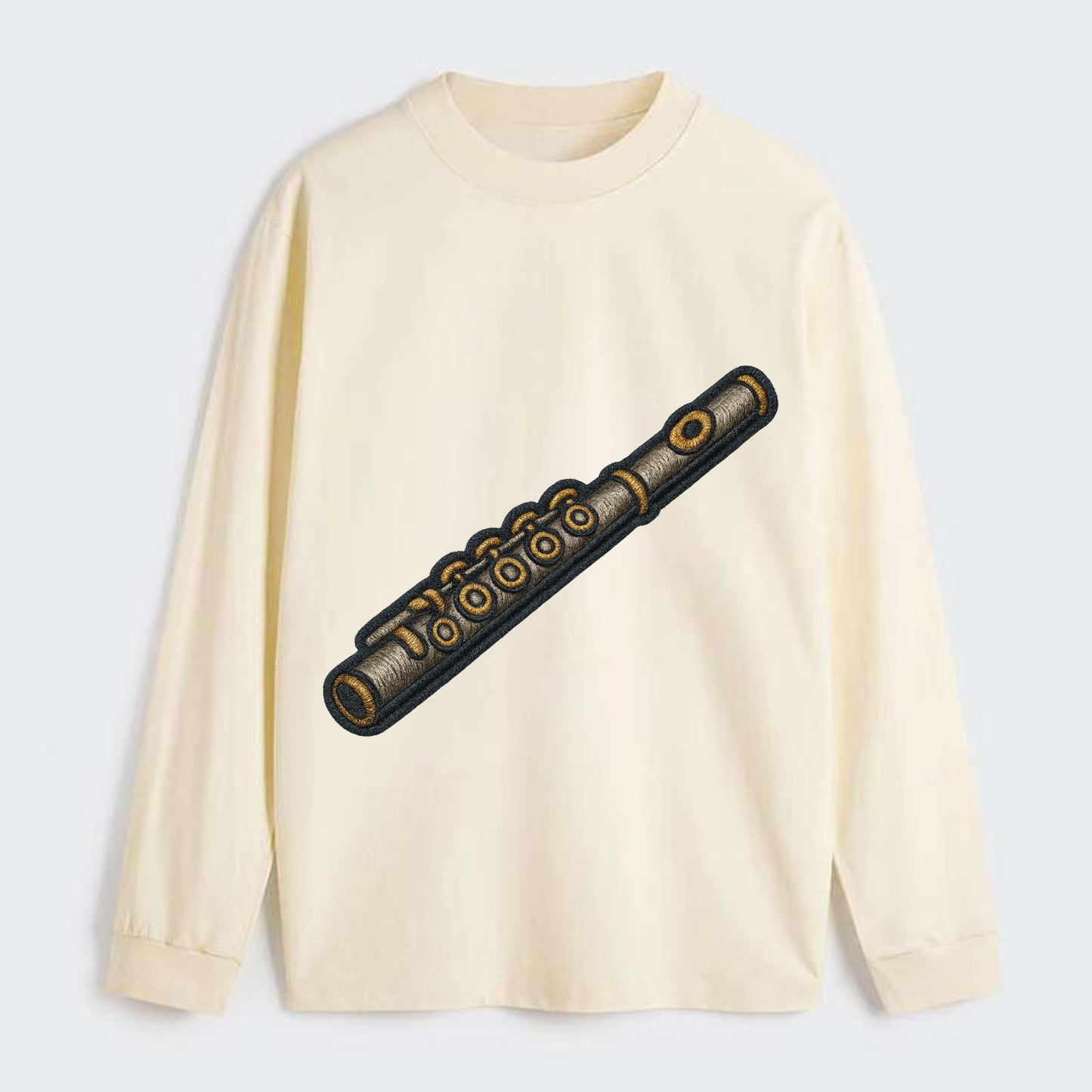 Flute  - Classic Long Sleeve Shirt - Beige