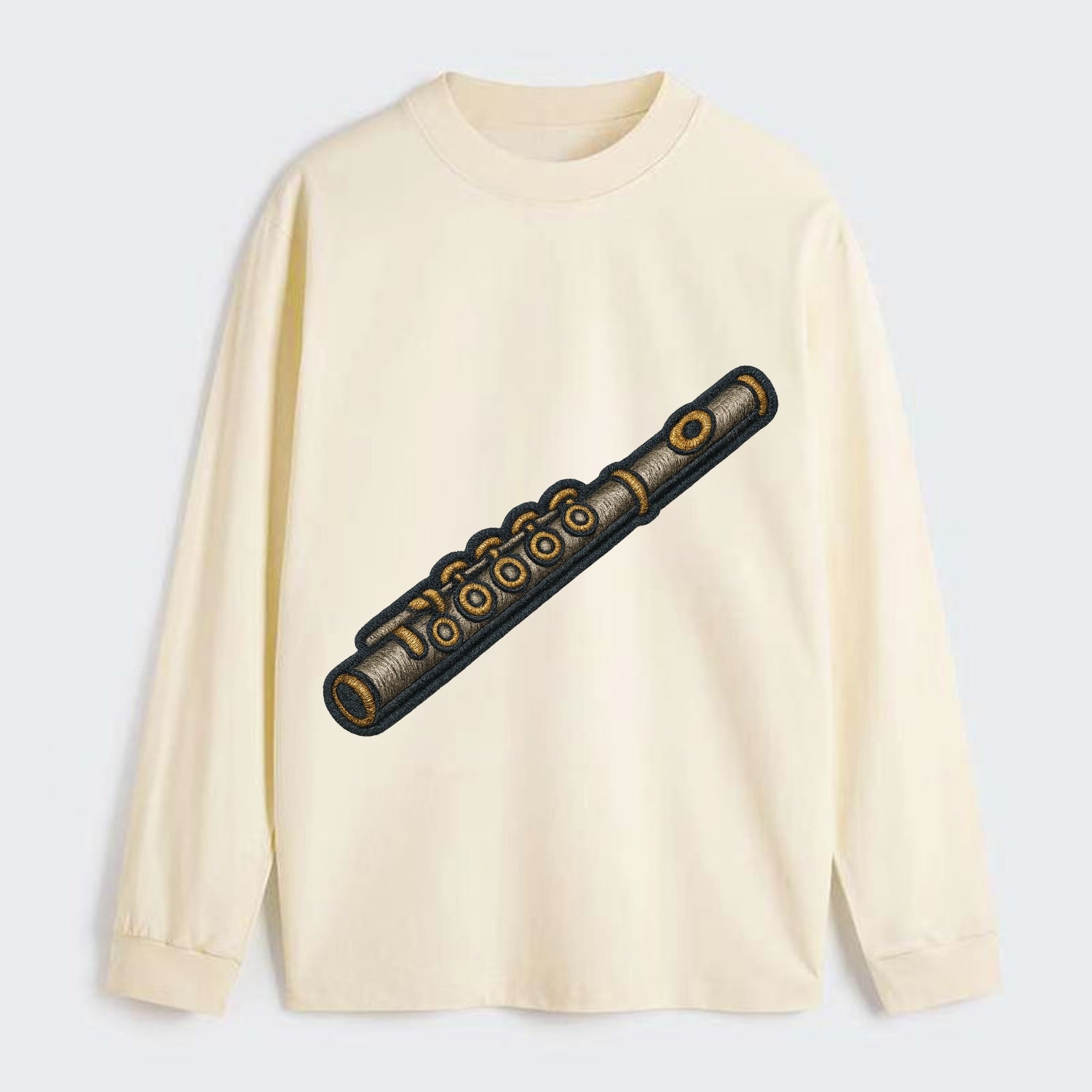 Flute  - Classic Long Sleeve Shirt - Beige