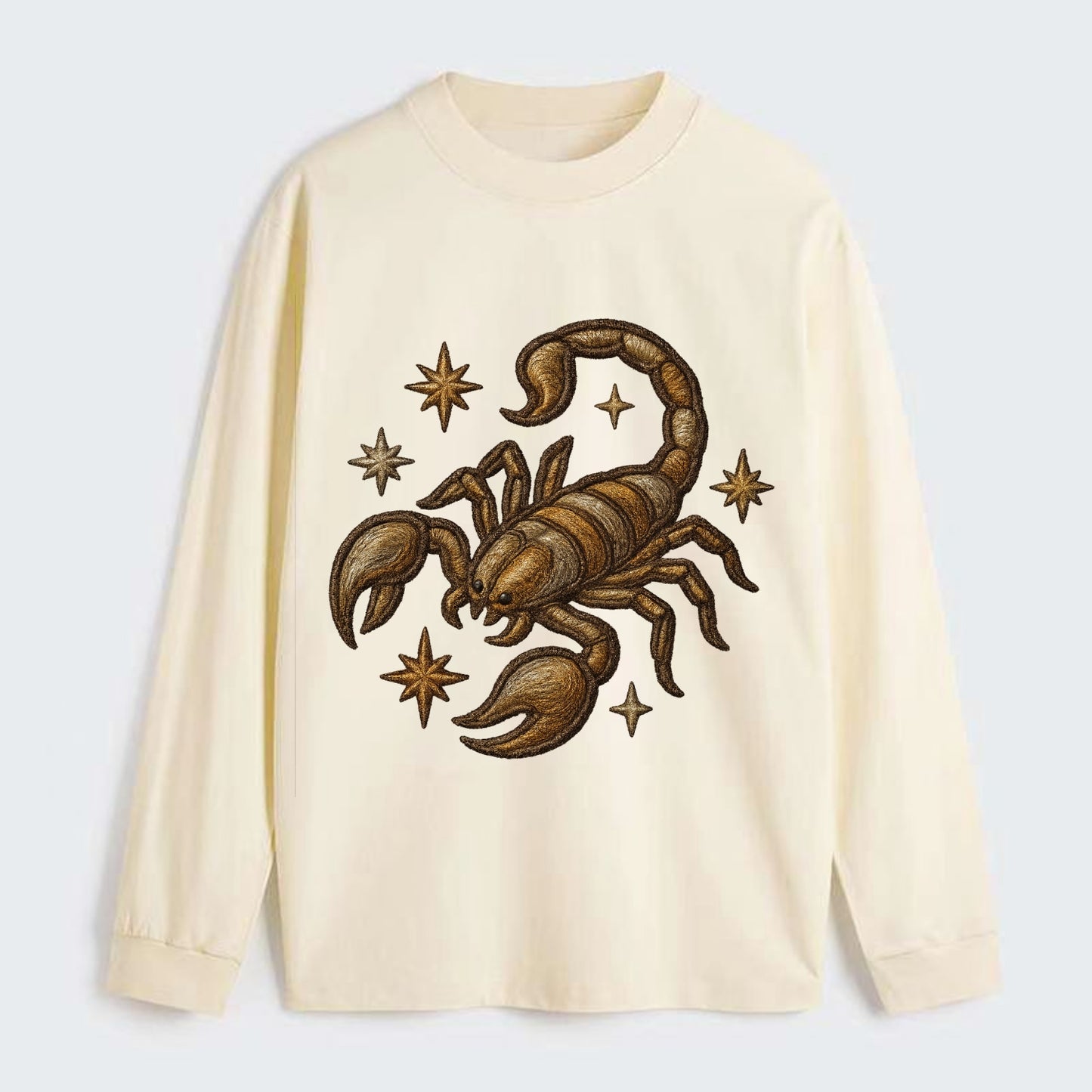 Scorpio Scorpion  - Classic Long Sleeve Shirt - Beige