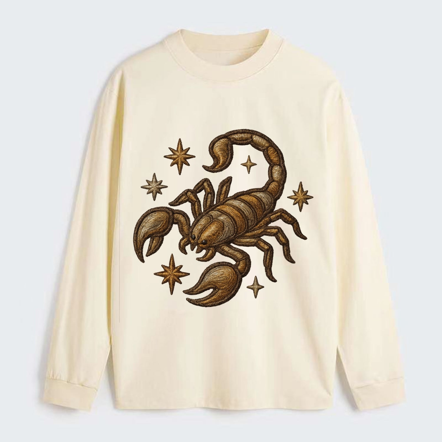 Scorpio Scorpion  - Classic Long Sleeve Shirt - Beige