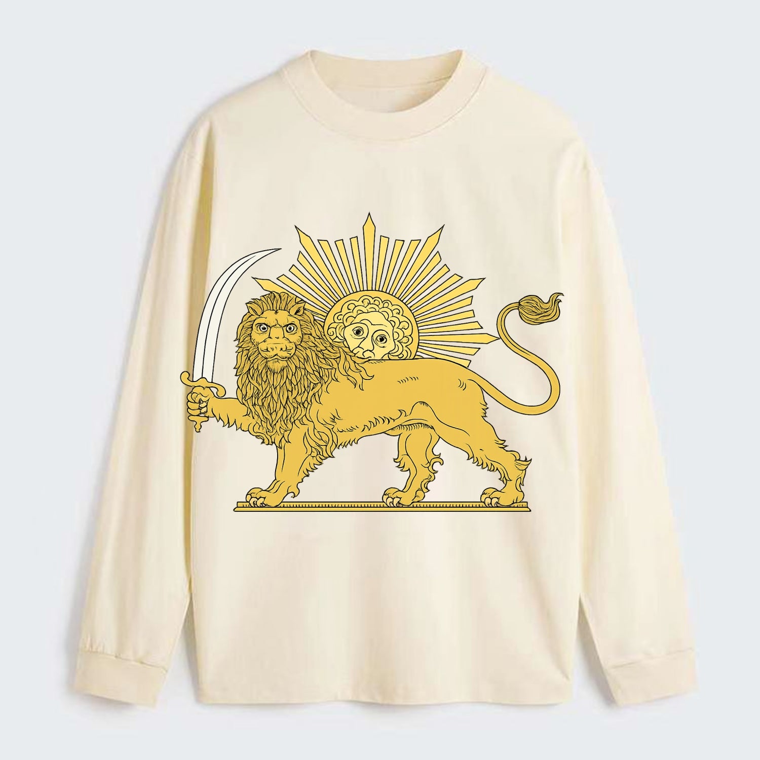 Shir O Khorshid - Classic Long Sleeve Shirt - Beige