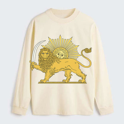 Shir O Khorshid - Classic Long Sleeve Shirt - Beige