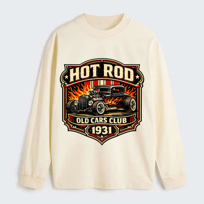 Hot Rod Club 1931 - Classic Long Sleeve Shirt - Beige