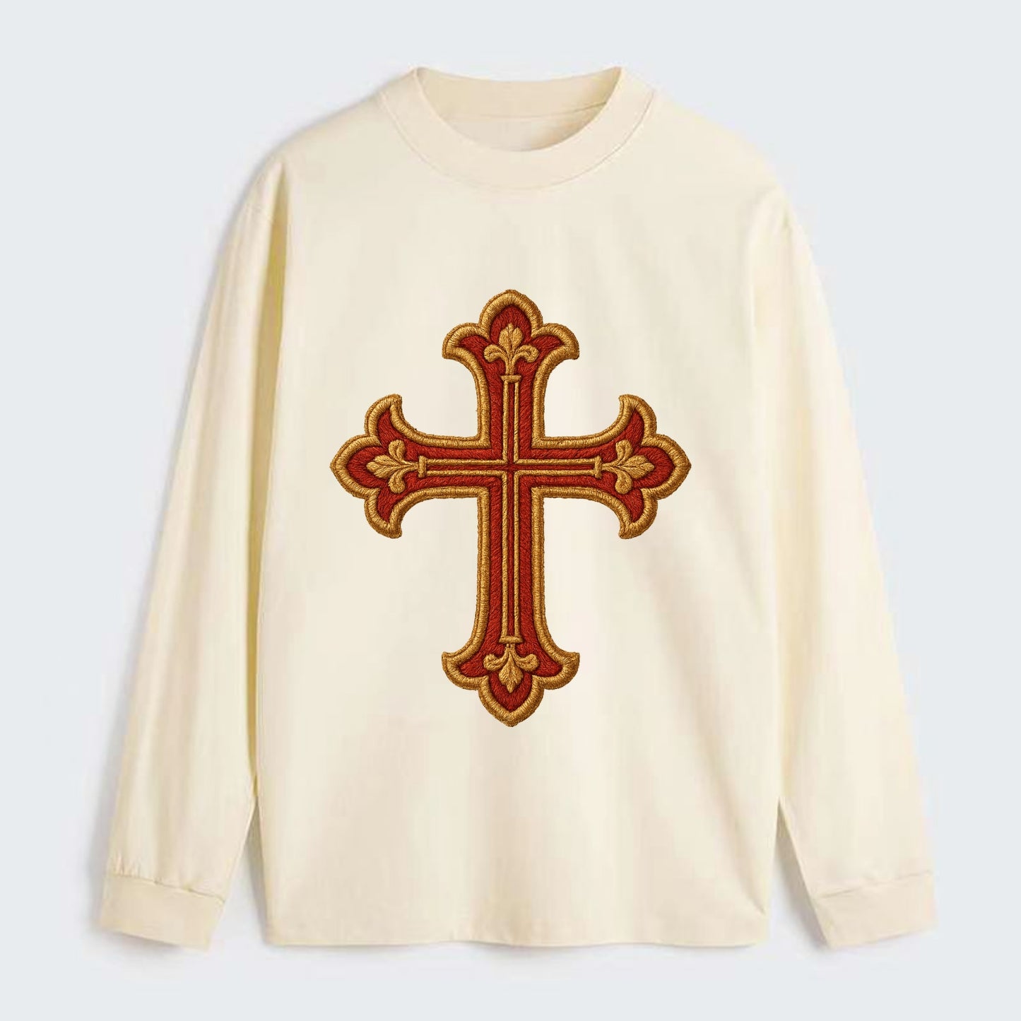 Armenian Cross - Classic Long Sleeve Shirt - Beige