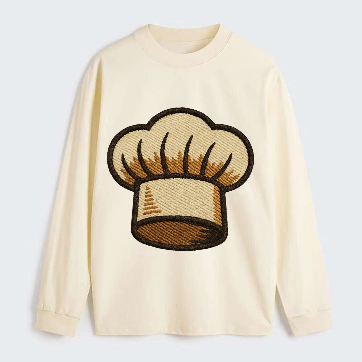 Chef Hat  - Classic Long Sleeve Shirt - Beige