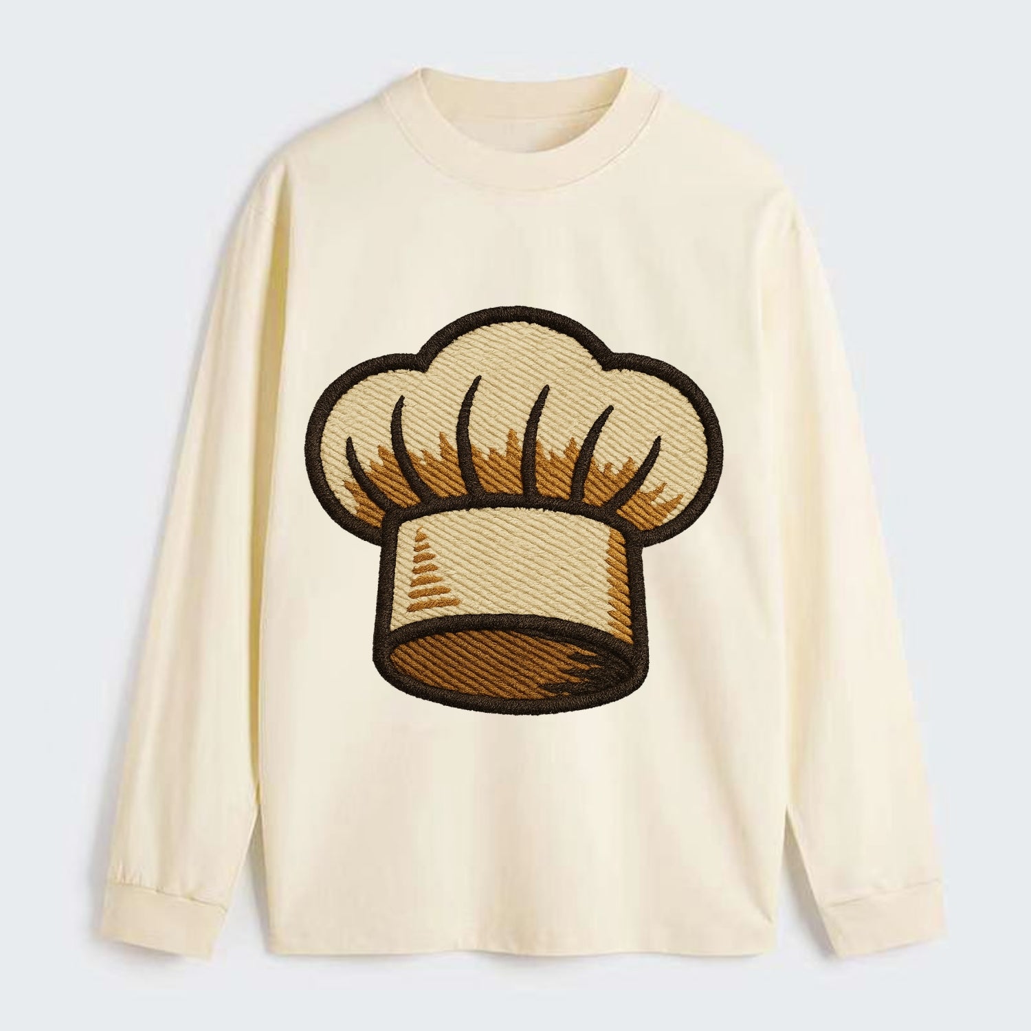 Chef Hat  - Classic Long Sleeve Shirt - Beige