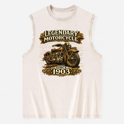 Legendary Motorcycle 1903 - Vintage Washed Tank - Beige