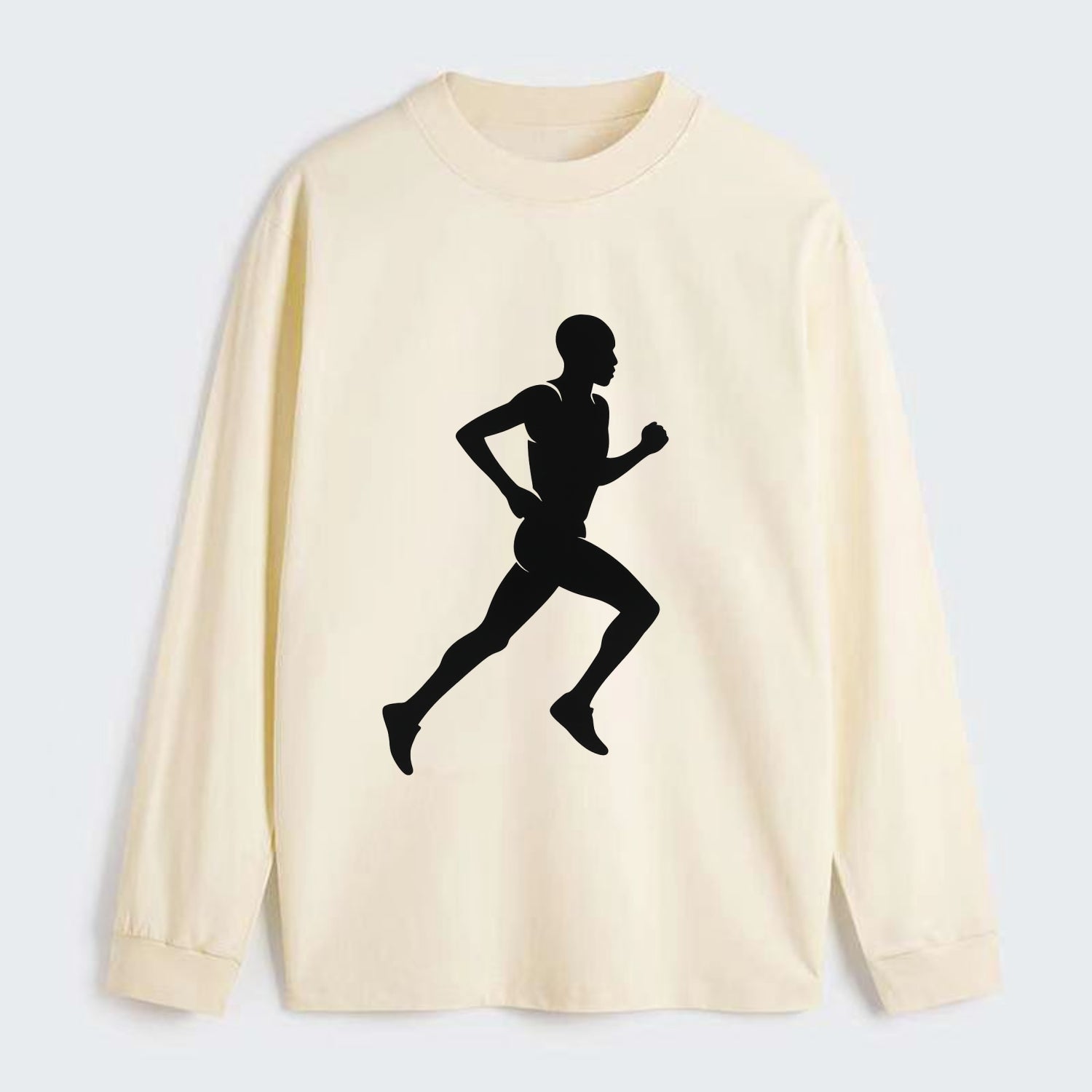 Kenyan distance runner stride - Classic Long Sleeve Shirt - Beige