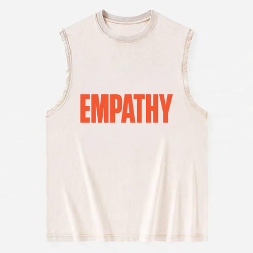 Bold typography design - EMPATHY - understanding others, emotional - Vintage Washed Tank