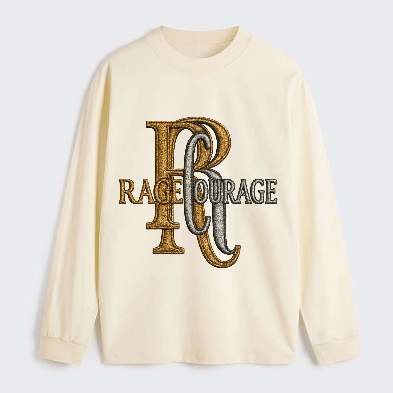 RAGE;COURAGE MODE Warrior Green Hat - Classic Long Sleeve Shirt - Beige