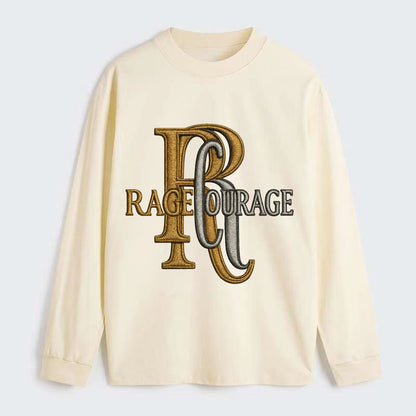 RAGE;COURAGE MODE Warrior Green Hat - Classic Long Sleeve Shirt - Beige