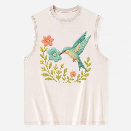 Mint Bee-Eater - Vintage Washed Tank - Beige