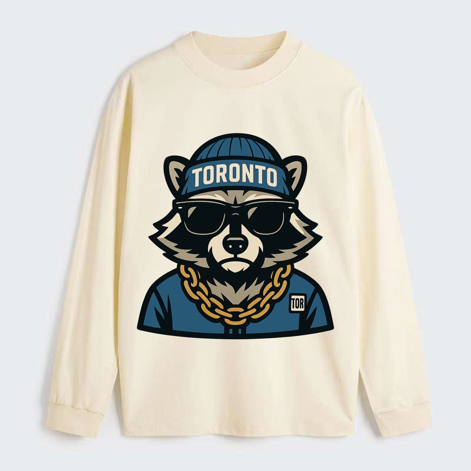 Toronto Raccoon - Classic Long Sleeve Shirt - Beige