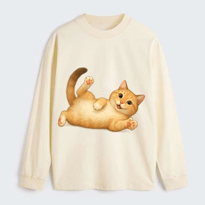 Therapy Cat  - Classic Long Sleeve Shirt - Beige