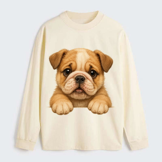 Bulldog  - Classic Long Sleeve Shirt - Beige