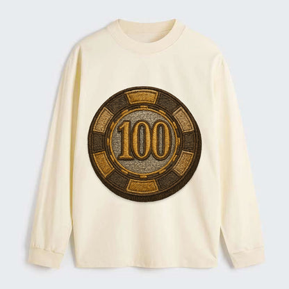 Poker Chip  - Classic Long Sleeve Shirt - Beige