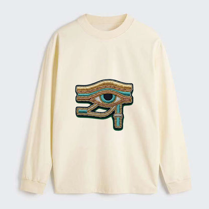 Eye of Horus - Classic Long Sleeve Shirt - Beige