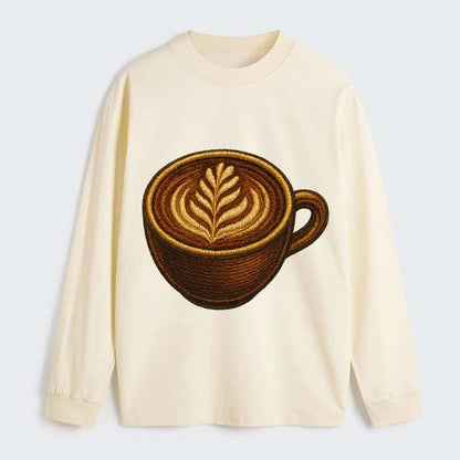 Latte Art  - Classic Long Sleeve Shirt - Beige