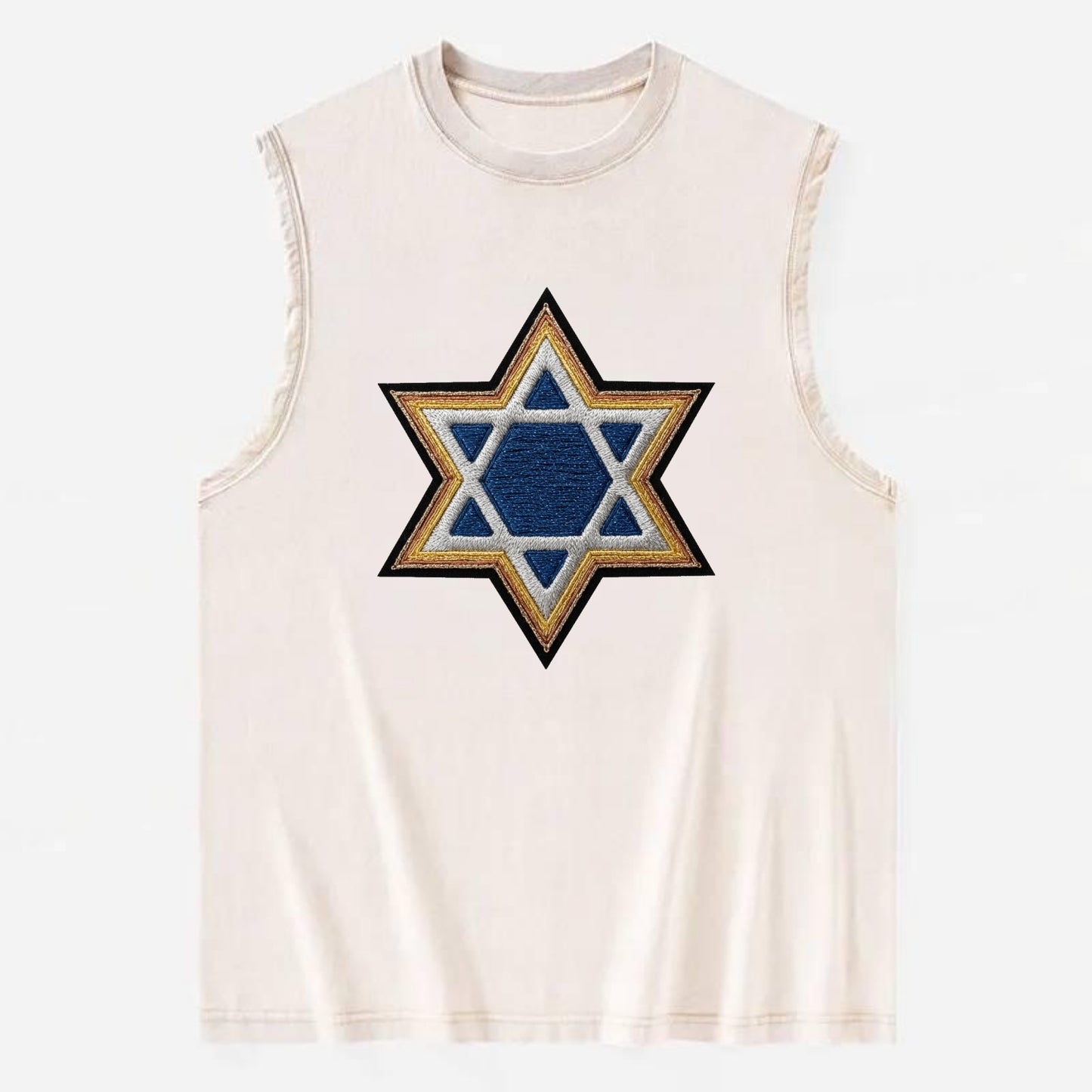 Star of David - Vintage Washed Tank - Beige