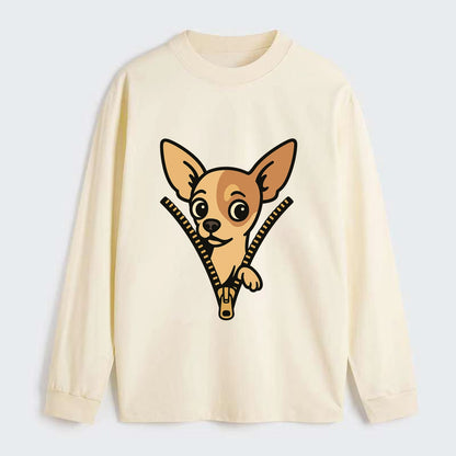 Chihuahua - Classic Long Sleeve Shirt - Beige