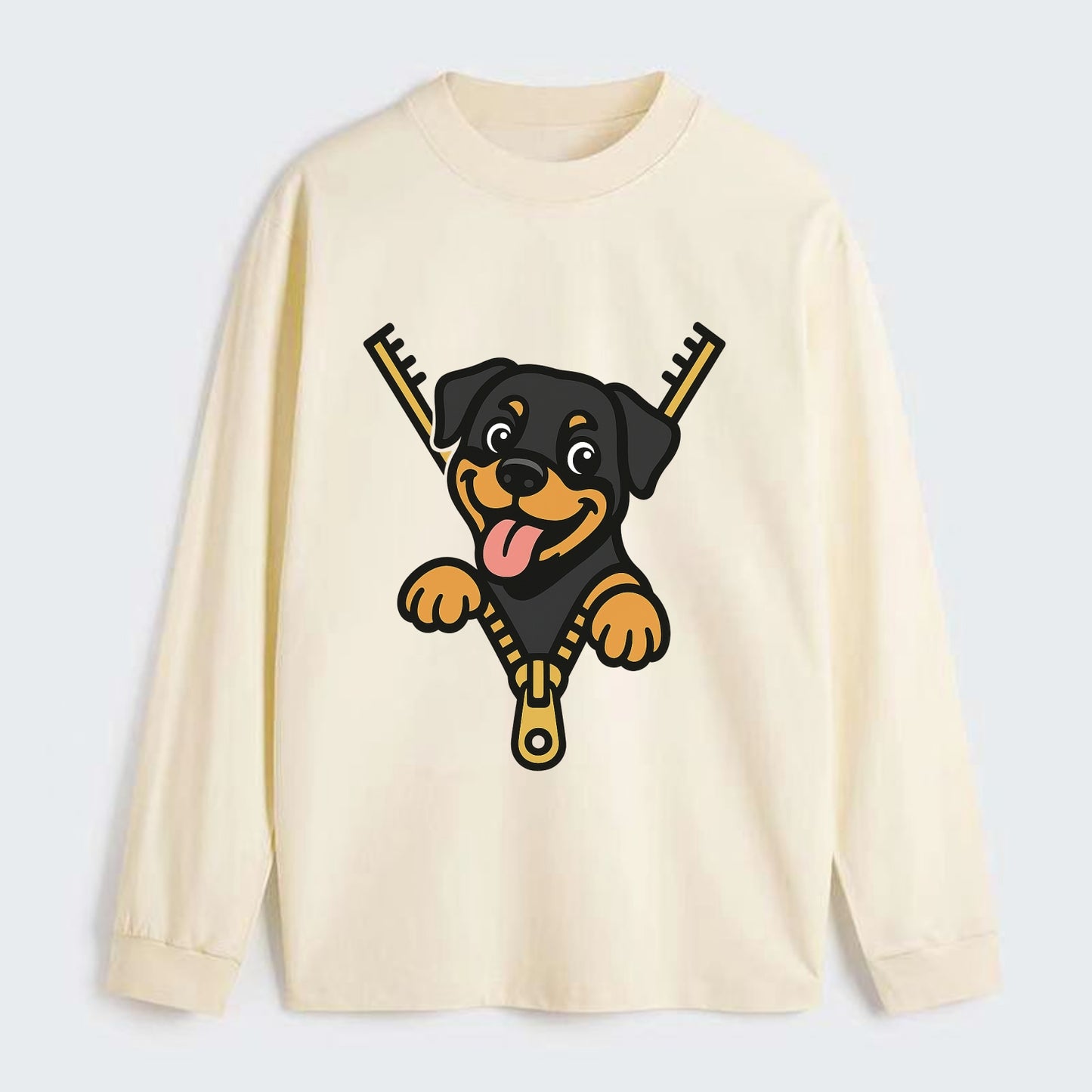 Rottweiler - Classic Long Sleeve Shirt - Beige