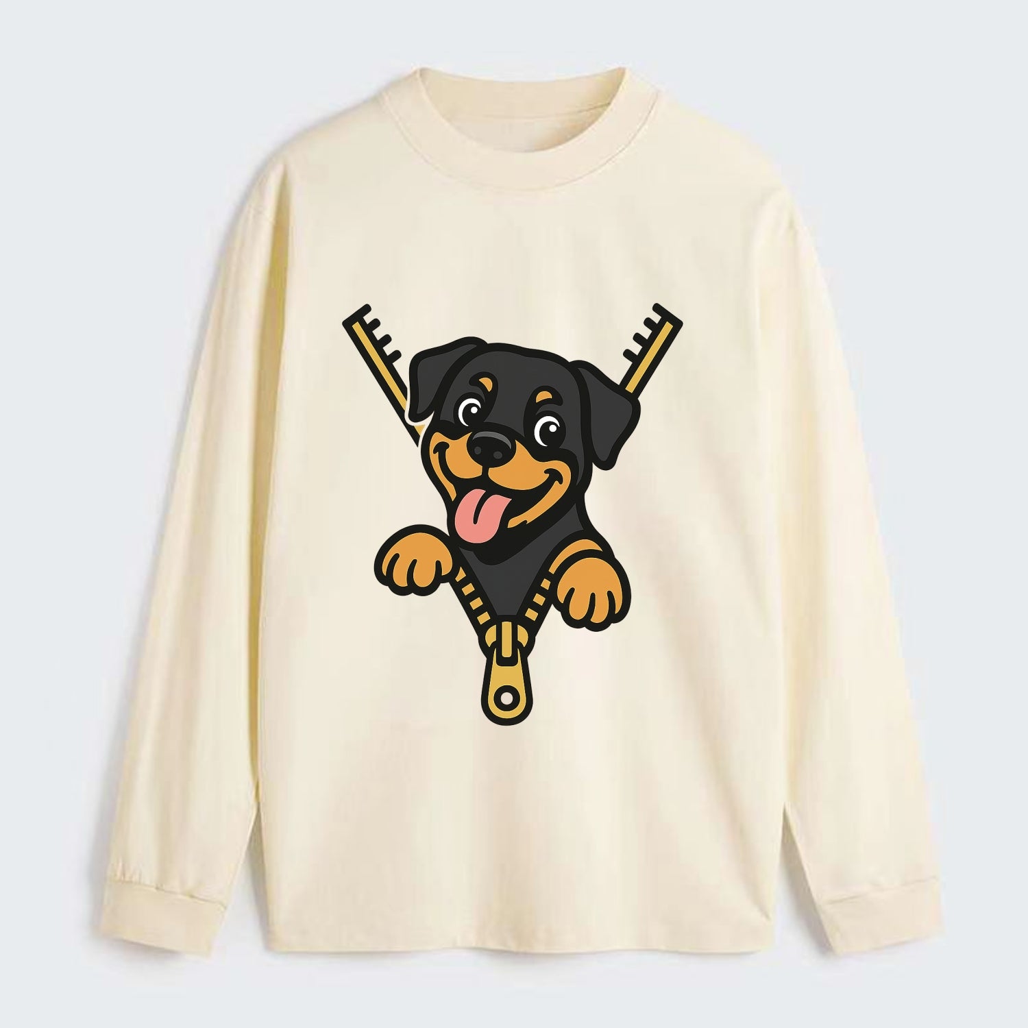 Rottweiler - Classic Long Sleeve Shirt - Beige