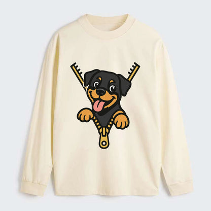 Rottweiler - Classic Long Sleeve Shirt - Beige