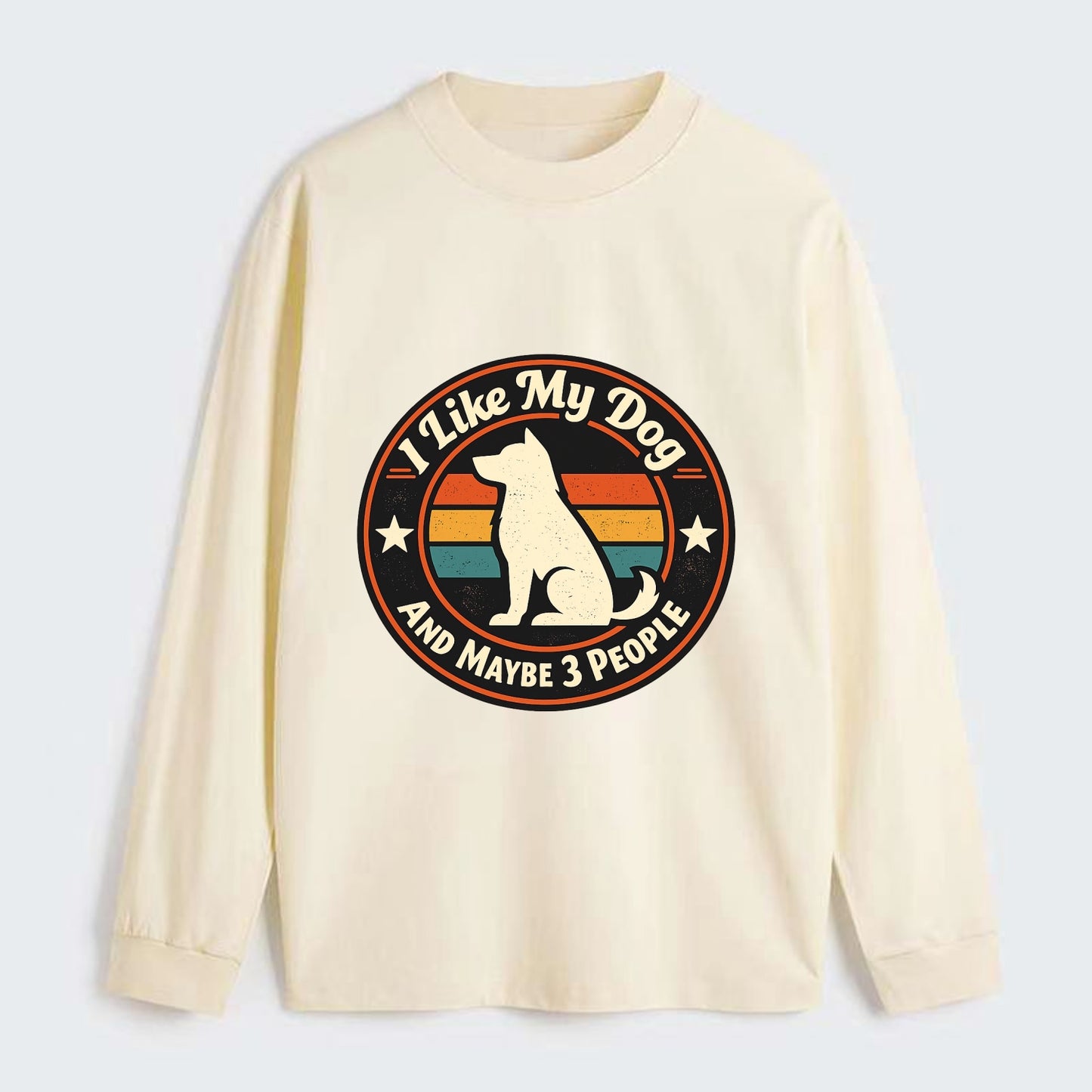 Canine Companion Crew - Classic Long Sleeve Shirt - Beige