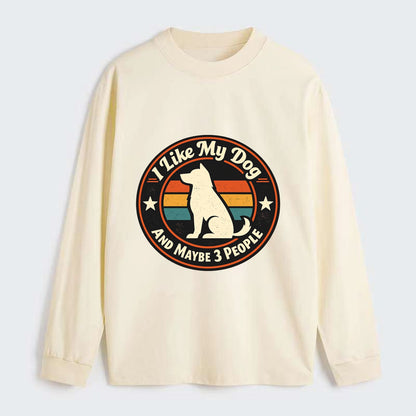Canine Companion Crew - Classic Long Sleeve Shirt - Beige