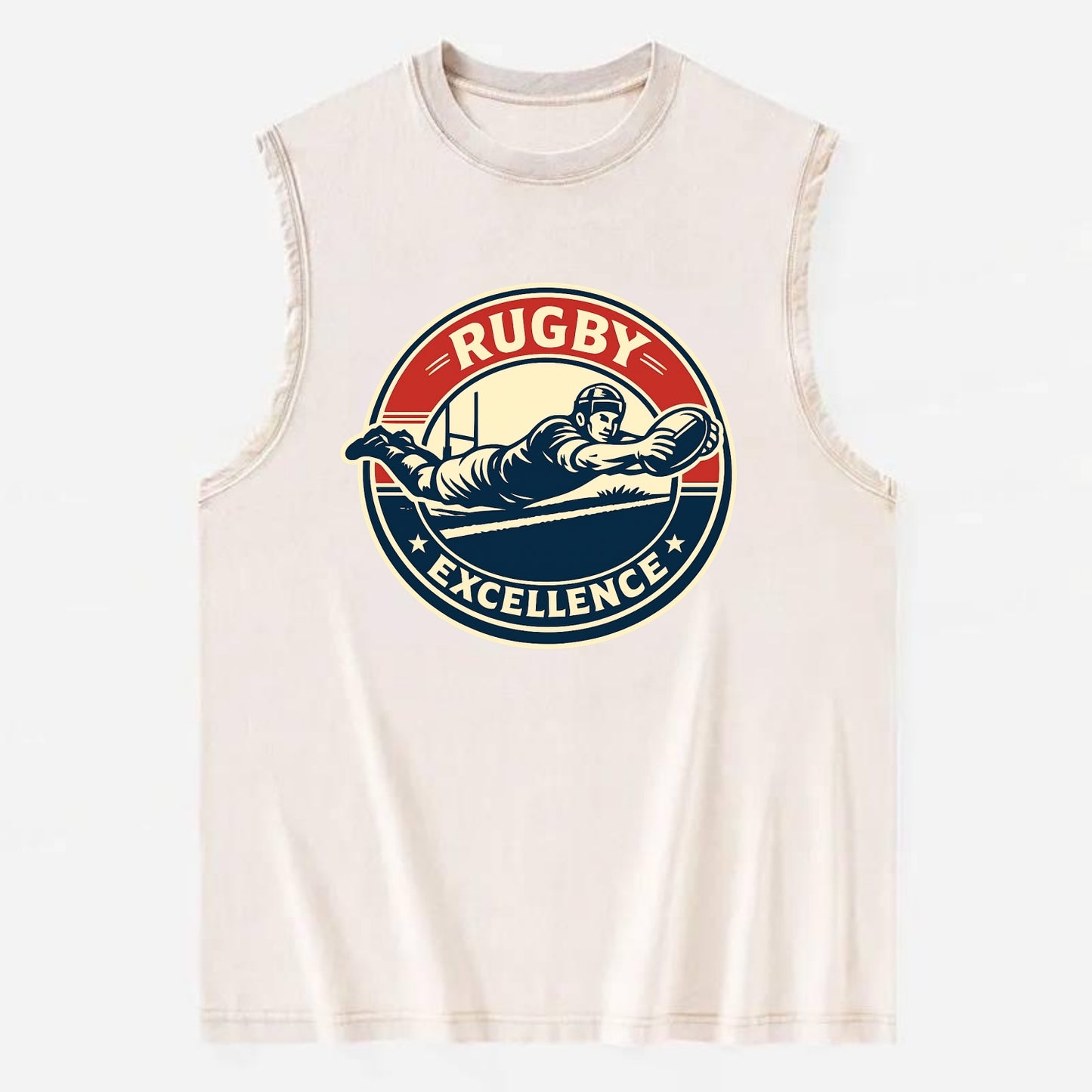 Epic Try Dive Emblem - Vintage Washed Tank - Beige
